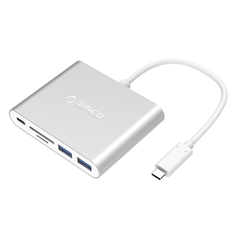 Хаб USB Orico TFx1, SDx1, USB Type-Cx1, USB Type-Ax2 RCC2A-SG