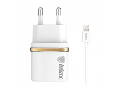 Зарядное устройство Inkax СЗУ 2в1 8pin для iPhone 5/6/7 CD-11-IP White