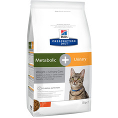 Корм Hills Metabolic + Urinary Диета для коррекции веса + Урология 1.5kg для кошек 10040