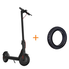 Электросамокат Xiaomi Mijia Electric Scooter M365 NewGen2.0 & 2 покрышки и 2 камеры FBC4004GL Black