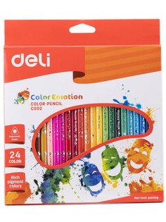 Карандаши цветные Deli Color Emotion 24 цвета EC00220