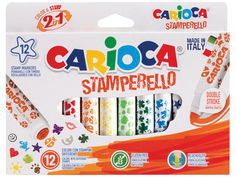 Фломастеры-штампы Carioca Stamp Markers 12 цветов 42240 / 262572