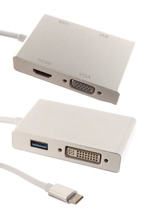 Адаптер Palmexx USBC 4 in 1 HDMI - USB 3.1 - VGA - DVI PX/HUB USBC-4in1