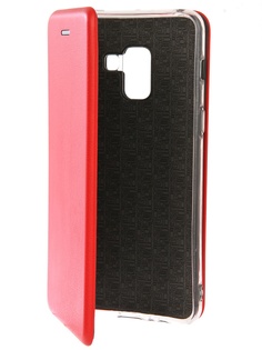 Аксессуар Чехол Innovation для Samsung Galaxy A8 2018 Book Silicone Red 12156