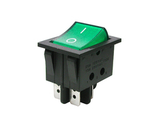 Выключатель Rexant 250V 16A (4c) Green 06-0304-B