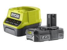 Комплект Ryobi ONE+ 1x2.0Ah Lithium + зарядное устройство RC18120-120 5133003368