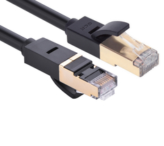 Сетевой кабель GCR Deluxe UTP 23AWG cat.6 RJ45 T568B 7.5m Black GCR-LNCG626-7.5m Greenconnect