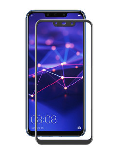 Защитное стекло DF для Huawei Mate 20 Lite Fullscreen+Fullglue Black hwColor-72
