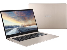 Ноутбук ASUS VivoBook S510UN-BQ448 Gold Metal 90NB0GS1-M08130 (Intel Core i3-7100U 2.4 GHz/4096Mb/1000Gb/nVidia GeForce MX150 2048Mb/Wi-Fi/Bluetooth/Cam/15.6/1920x1080/Endless OS)