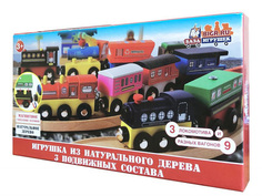 Игрушка База игрушек Деревяный поезд ДП-3 4660007763955