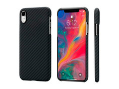 Аксессуар Чехол Pitaka для APPLE iPhone XR MagCase Black-Grey KI9001XR