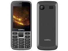 Сотовый телефон Nobby 300 Grey-Black