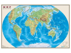 Карта Мир физическая DMB 1220x790mm ОСН1223992