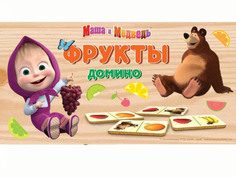 Настольная игра Буратино Маша и Медведь Домино D001-R