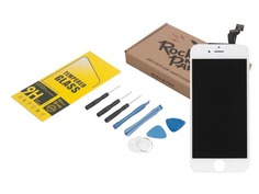 Инструмент для самостоятельного ремонта телефона RocknParts Дисплей для iPhone 6 White +защитное стекло+набор инструментов+пошаговая инструкция 650644