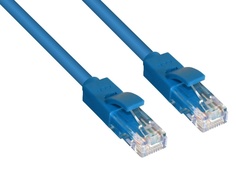 Сетевой кабель GCR UTP cat.5e 24awg RJ45 2m Blue GCR-LNC01-2.0m Greenconnect