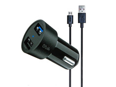 Зарядное устройство Ubik UCP23M 2xUSB 3.4A Кабель MicroUSB Black