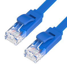 Сетевой кабель Greenconnect Premium UTP 32AWG cat.5e RJ45 T568B 2m Blue GCR-LNC111-2.0m