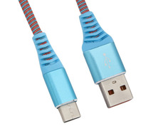 Аксессуар Liberty Project USB - Type-C Носки 1m Light-Blue 0L-00038897