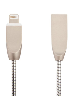 Аксессуар Liberty Project для USB-Lightning 8 pin Панцирь 1m Silver 0L-00040509