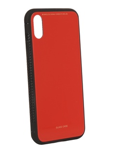 Аксессуар Чехол Liberty Project для APPLE iPhone X Glass Case Red 0L-00040355