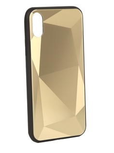 Аксессуар Чехол Liberty Project для APPLE iPhone X Diamond Glass Case Gold 0L-00040377