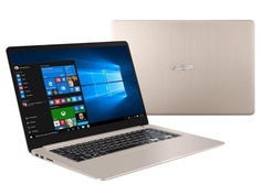 Ноутбук ASUS S510UN-BQ301T 90NB0GS1-M08970 Gold Metal (Intel Core i5 8250U 1.6Ghz/8192Mb/256Gb SSD/nVidia GeForce MX150 2048Mb/Wi-Fi/Bluetooth/Cam/15.6/1920x1080/Windows 10)