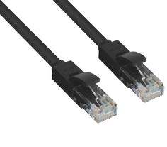 Сетевой кабель Greenconnect UTP 23AWG cat.6 RJ45 T568B 1m Black GCR-LNC606-1.0m