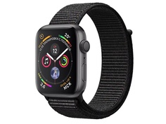 Умные часы APPLE Watch Series 4 40mm Space Grey Aluminium Case with Black Sport Loop MU672RU/A