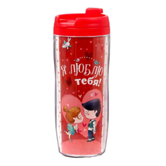 Термокружка СИМА-ЛЕНД Любовь согревает 350ml 1869068