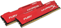 Модуль памяти Kingston HyperX Fury DDR4 DIMM 2666MHz PC4-21300 CL16 - 32Gb KIT (2x16Gb) HX426C16FRK2/32