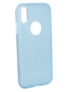 Аксессуар Чехол Neypo для APPLE iPhone XR Brilliant Silicone Light Blue Crystals NBRL6153