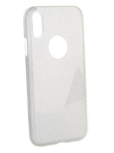 Аксессуар Чехол Neypo для APPLE iPhone XR Brilliant Silicone Silver Crystals NBRL6157
