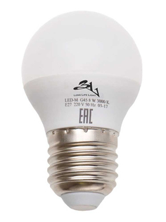 Лампочка 3L Long Life Lamp LED G45 E27 8W 220-240V 3000K 500-560Lm Warm Light