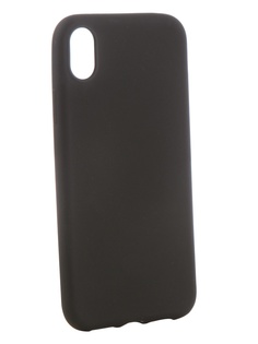Чехол Brosco для APPLE iPhone XR Black Matte IPXR-COLOURFUL-BLACK