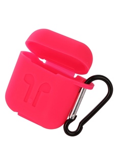 Аксессуар Чехол Gurdini Soft Touch Silicone для APPLE Airpods Crimson 906381
