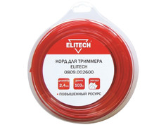 Леска для триммера Elitech 2.4mm x 103m 0809.002600