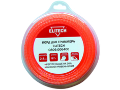 Леска для триммера Elitech 2.4mm x 87m 0809.006400