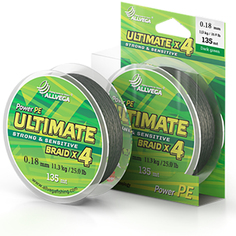 Леска Allvega Ultimate 0.18mm 135m 11.3kg Dark Green U135DGR018