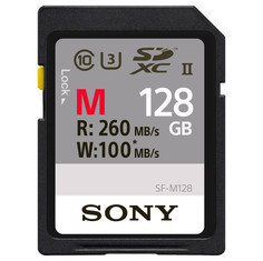 Карта памяти 128Gb - Sony Secure Digital XC UHS-II Class 10 SF-M128