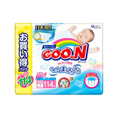 Подгузники Goo.N Ultra Jumbo Pack 0-5кг 114шт 4902011851793 / 4902011855005 Goon.