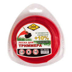Аксессуар Леска для триммера DDE Speed Line 3.0mm x 15m Red 644-955