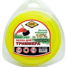 Аксессуар Леска для триммера DDE Classic Line 1.6mm x 15m Yellow 644-689
