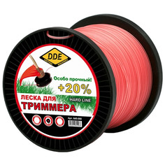Леска для триммера DDE Hard Line 2.4mm x 180m Grey-Red 241-949
