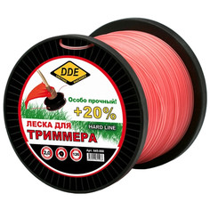 Аксессуар Леска для триммера DDE Hard Line 2.0mm x 126m Grey-Red 645-068