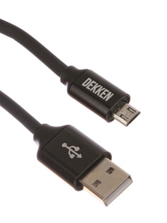 Аксессуар Dekken USB - microUSB 1m Black 20911