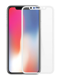 Аксессуар Защитное стекло Optmobilion для APPLE iPhone X / XS 2.5D White