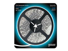 Светодиодная лента Gauss LED 2835/60-SMD 4.8W 12V DC 5m Blue 312000505