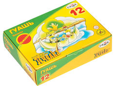 Гуашь Гамма Пчелка 12 цветов 20ml 221014_12