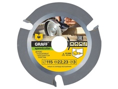 Диск Graff Speedcutter115 Пильный по дереву для УШМ